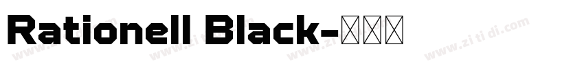 Rationell Black字体转换